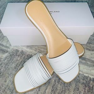 White Flat Sandals